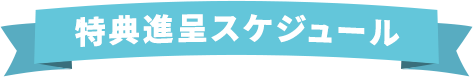 特典付与スケジュール