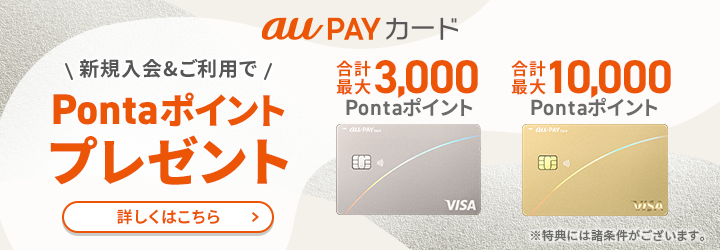 合計最大10,000Pontaポイント