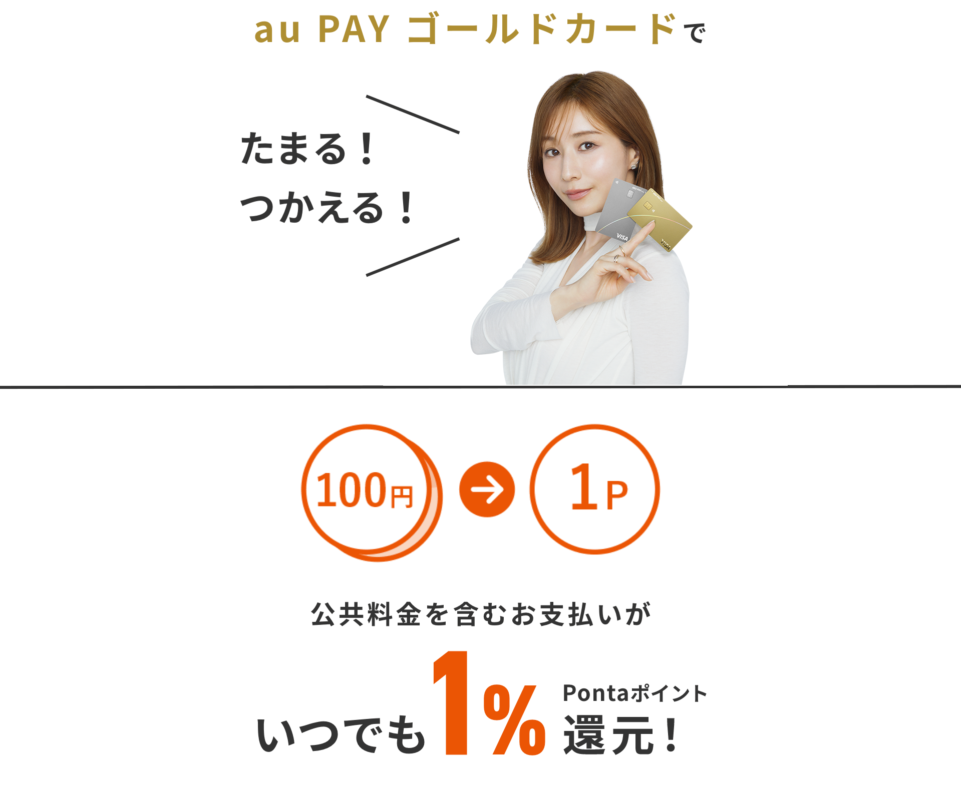 Pontaポイントがたまる！つかえる！ 100円 → 1P 公共料金を含むお支払いがいつでも1%Pontaポイント還元！