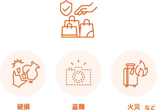 破損 盗難 火災 など 