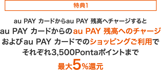 Au Pay カード新規入会 利用でポイントプレゼント