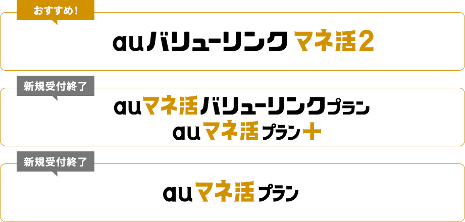 おすすめ! auバリューリンクマネ活2