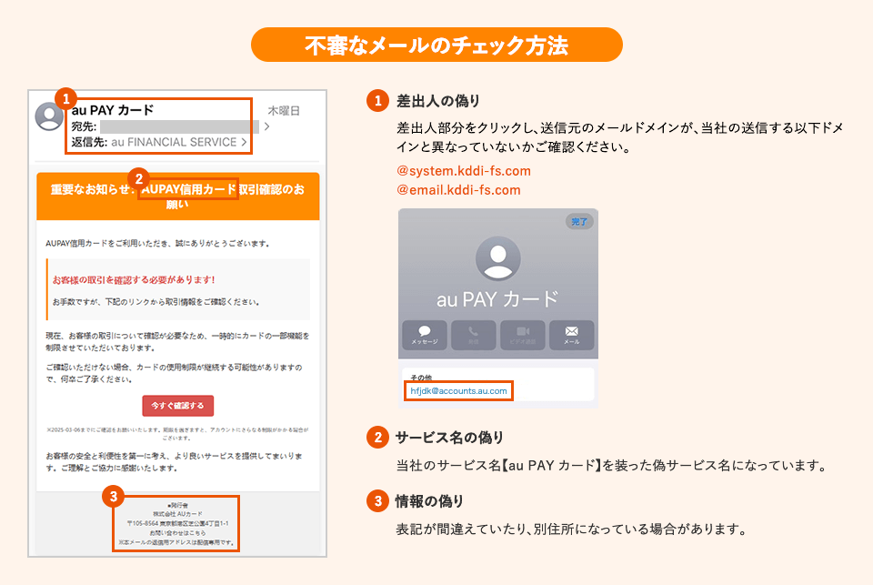 不審なメールのチェック方法